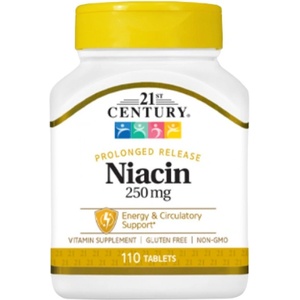 21st Century Niacin 250 mg Prolonged Release [110 Таблетки]