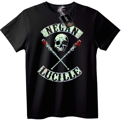 NOONEBRAND Тениска Negan Lucille Глава - L, White