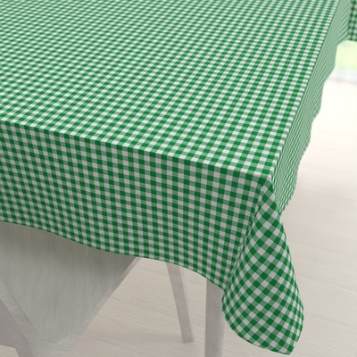 Biante bavlna obrus Sandra SA-058 Zeleno-biele kocky 100x140cm