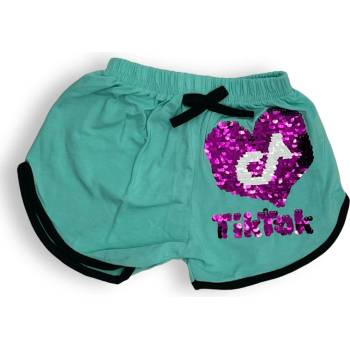 dievčenské šortky Tiktok mentolová