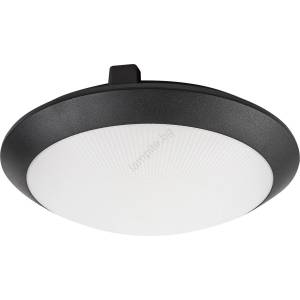 Rábalux 77235 - Външно таванно осветително тяло със сензор WELRO 1xE27/9W/230V IP65 Ø30 cm черно (RL77235)