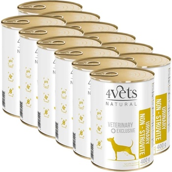 4Vets NATURAL Veterinary Exclusive URINARY SUPPORT 12 x 400 г
