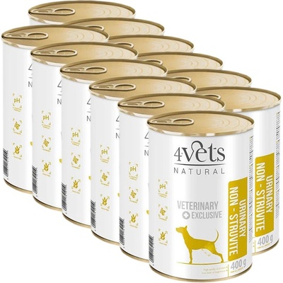 4Vets NATURAL Veterinary Exclusive URINARY SUPPORT 12 x 400 г