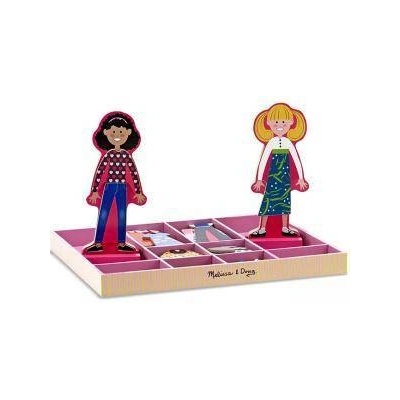 Melissa & Doug Занимателна игра - Приятелките Аби и Ема с магнитни дрехи, Melissa and Doug, 000772149402