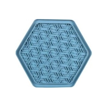 Flamingo lízací podložka M 24 x 21 x 1 cm modrá