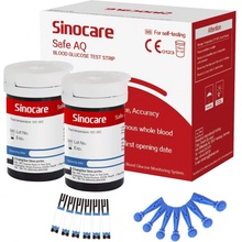 SINOCARE Sada 50 náhradných prúžkov + 50 lanciet pre Safe AQ Smart