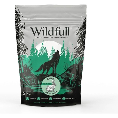 Wildfull dog rabbit all size - Пълноценна суха храна за израснали кучета от всички породи, без зърно, със заешко месо, 2 кг