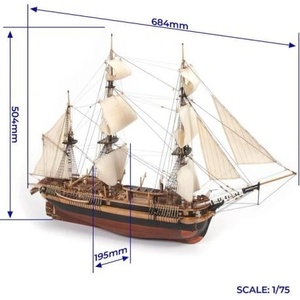 Occre HMS Erebus 1: 75 комплект
