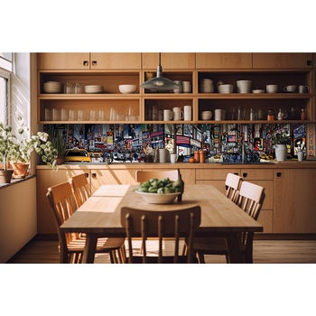 DIMEX ART s. r. o Фототапет за кухня - таймс скуеър 420 x 60 см