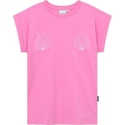DEDICATED Дамска тениска DEDICATED Women's T-Shirt Visby T-shirt - Sea Shells Moonlite Pink (916-7069-0413)