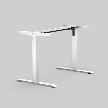 Ергономична регулируема основа за бюро, бял цвят