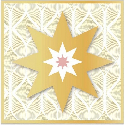 Přání 3D s obálkou 8x8 cm Artebene Stars