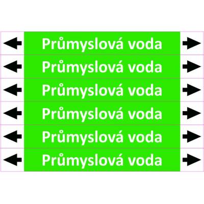 Grafiko | Průmyslová voda - dle ISO 20560 - Materiál fólie s ochrannou laminací, Rozměr aršík 6 ks 26x226 mm