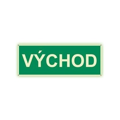 VÝCHOD - fotoluminiscenční tabulka s dírkami, plast 2 mm 300x120 mm