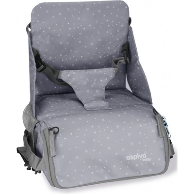 Asalvo ANYWHERE booster BAG-GO 2v1 podsedák+taška na kočárek humus grey