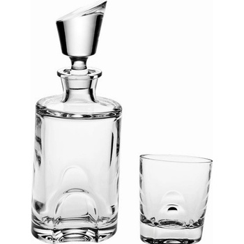 Crystalite Bohemia Set na whisky Quadro 6+1 340 ml