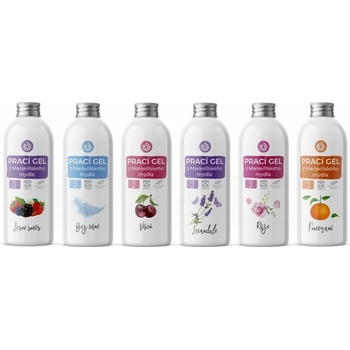 Nanolab Seznamte se Jedlá soda 100ml + Bílý ocet 100ml + Kyselina citronová 100ml + Prací gel antialergický 100 ml + Octová aviváž 100 ml (sada testerů)