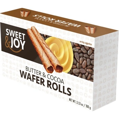 Sweet & Joy maslovo kakaové trubičky 100 g