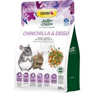 Gimborn Gimbi Mother Nature Chinchilla & Degu - храна за чинчили и дегу 800 г