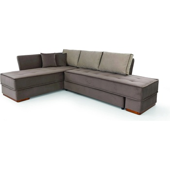 Мебели КАМБО Ъглов диван Емоция сив Max 206 Max 3