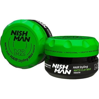NishMan matný íl na vlasy M2 Keratin 100ml