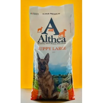 Althea Puppy Large - Балансирана суха храна за подрастващи кучета от големи породи с пилешко, телешко, агнешко и сьомга, 14 кг