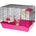 INTER-ZOO Pet Products Клетка за гризачи JERRY II с тунел 58 x 38 x 43 cm РОЗОВА