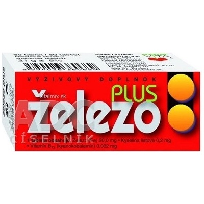 Naturvita Železo plus 60 tablet