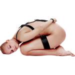 Ouch! Body Harness with Thigh and Hand Cuffs Black