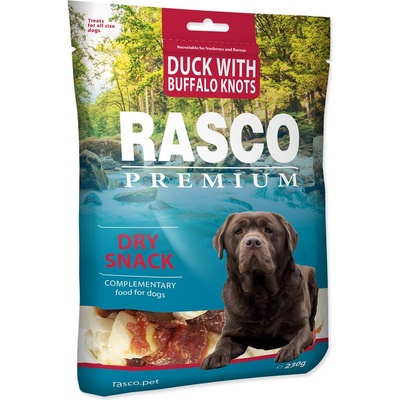 Rasco Premium uzly byvolie 5 cm s kačacím mäsom 230 g