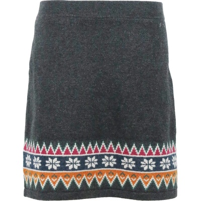 Skhoop dámská vlněná sukně se severským vzorem Scandinavian Knee graphite