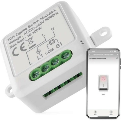 EMOS GoSmart modul spínací IP-2103SZ, ZigBee, 1-kanálový (nevyžaduje N vodič)