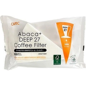 Cafec Abaca+ Deep 27 хартиени филтри размер 01