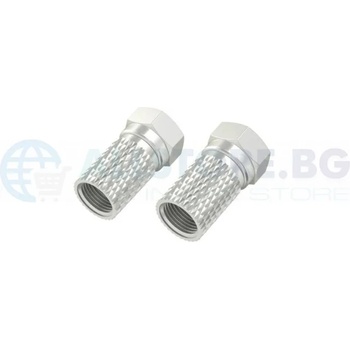 Image 1 of Hama Адаптер hama, f-конектор мъжко, Метален, 4 броя (hama-205273)