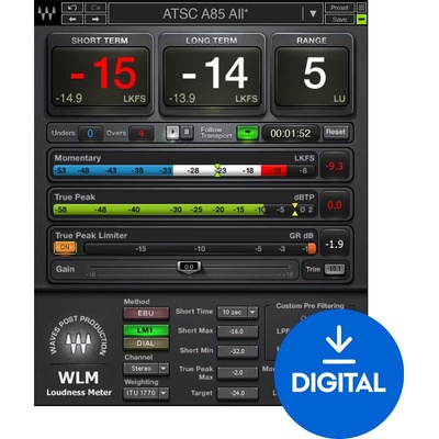 Waves WLM Plus Loudness Meter (Дигитален продукт)