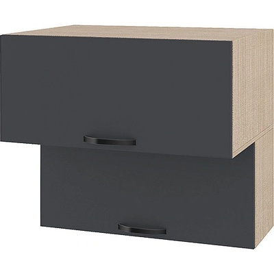 ИРИМ Горен кухненски шкаф Сити МФ-Карбон мат-11-107 80 см