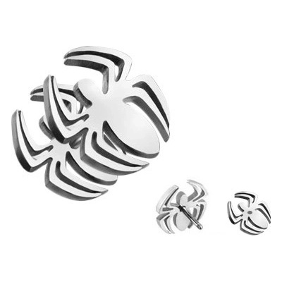 Šperky eshop ocelový falešný piercing do ucha ve tvaru pavouka PC30.17