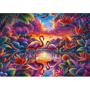 Art Puzzle - Puzzle Flamingo Rendezvaus - 2 000 piese
