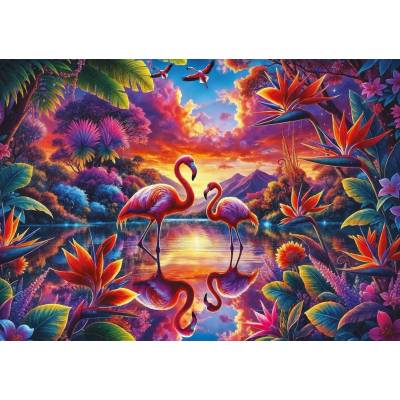 Art Puzzle - Puzzle Flamingo Rendezvaus - 2 000 piese