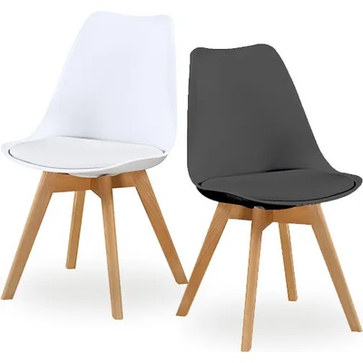 ЕВРОМАР Трапезен стол К-277 - бял или черен (100.003.0190 / 100.003.0191)