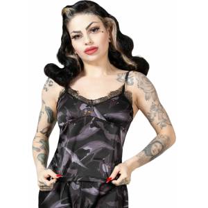 KILLSTAR дамска нощница KILLSTAR - Asperities Cami - Черен - KSRA007920