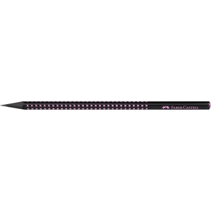 Faber-Castell Sparkle Midnight B триъгълен черно-розов графитен молив FC118258 (FC118258)