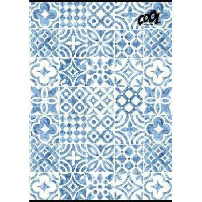 COOL BY VICTORIA Sešit Mediterrain patterns mix motivů A4 čtverečkovaný