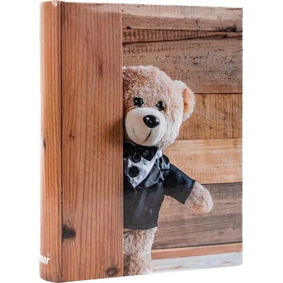 Fotoalbum zasunovací B-46200SB Teddy 1 modré, 10x15/200F, popisové pole