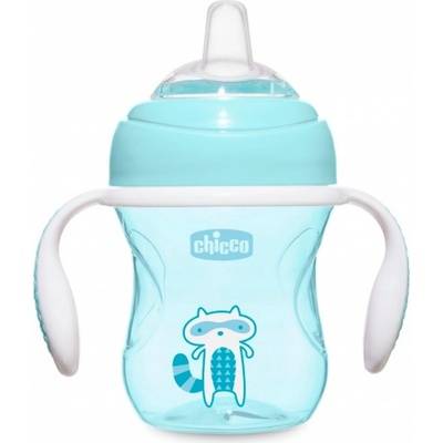 Chicco detská fľaša s držadlom 200 ml modrá