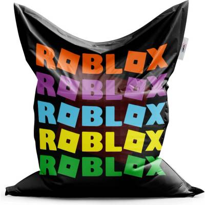 Sablio sedací vak ROBLOX Barevný text 200x140 cm