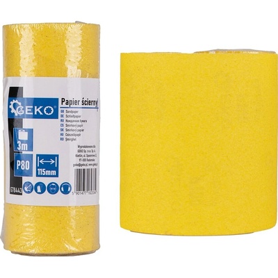 Brusný papír – role 115 mm x 3 m P80 | Geko