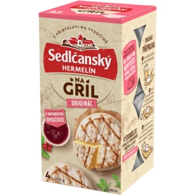 Sedlčanský Hermelín na gril Originál s brusnicovou omáčkou 400 g