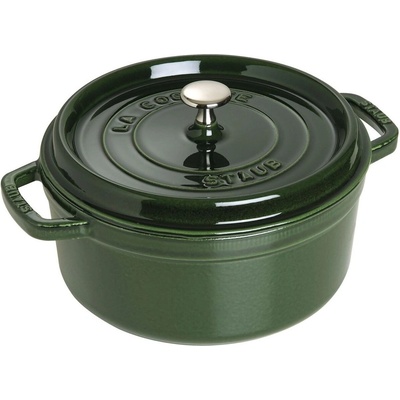Staub Cocotte hrnec kulatý 24 cm 3,8 l tmavě zelený