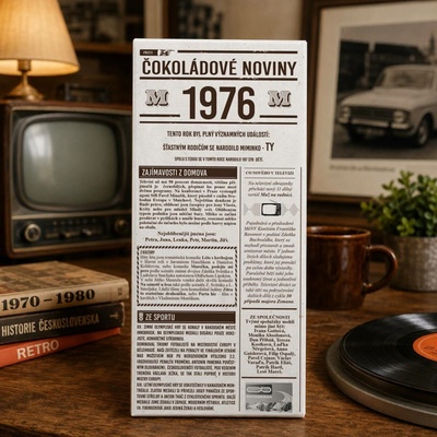 Čokoládové noviny Dárková mléčná rok narození 1976 100 g
